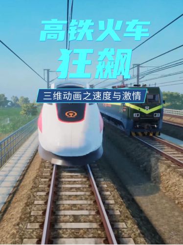 三維高鐵火車上演速度PK！你絕對不能錯過